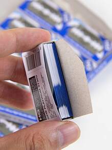 Razor Blades In A Box Of 100 Pieces, Stainless Steel Blades, Manual Shaving Blades, Old-Fashioned Shaving Blades, Double-Sided Men's Shaving Blades Suitable For Home Salons Or Hotel Travel