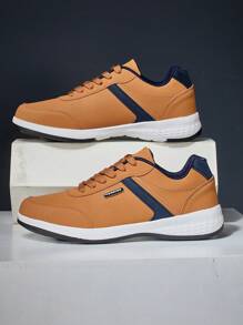 Men's Athletic Shoes Plus Size Casual Sports Shoes For Men - Brown - View 3