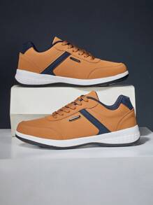 Men's Athletic Shoes Plus Size Casual Sports Shoes For Men - Brown - View 4