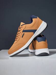 Men's Athletic Shoes Plus Size Casual Sports Shoes For Men - Brown - View 7