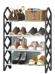 Organizador Zapatos Estante Zapatero 4 Niveles Armado Facil - Blanco - Ver 6