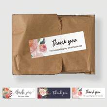 TYFYO 120Pcs Thank You For Your Order Stickers Roll Pink Business Thank You Stickers For Gift Packaging Shipping Bags Labels,1x3 Inch - Multicolor - View 1
