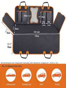 Funda protectora para asiento trasero de coche para perros con hebilla, alfombrilla de coche resistente al agua y a los arañazos para mascotas, apta para sedanes y camionetas, modelos de SKU pueden usar, disponible en múltiples estilos para elegir