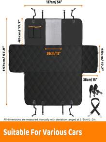 Funda protectora para asiento trasero de coche para perros con hebilla, alfombrilla de coche resistente al agua y a los arañazos para mascotas, apta para sedanes y camionetas, modelos de SKU pueden usar, disponible en múltiples estilos para elegir