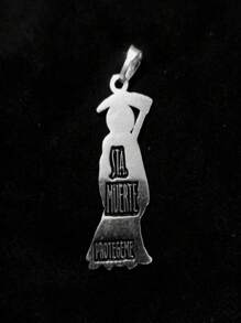 Collar Calavera de Plata 925 - Plateado - Ver 2