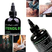 Pega Stencil Gel Transfer Hectográfico De Tatuaje 4oz 125ml - Negro - Ver 7