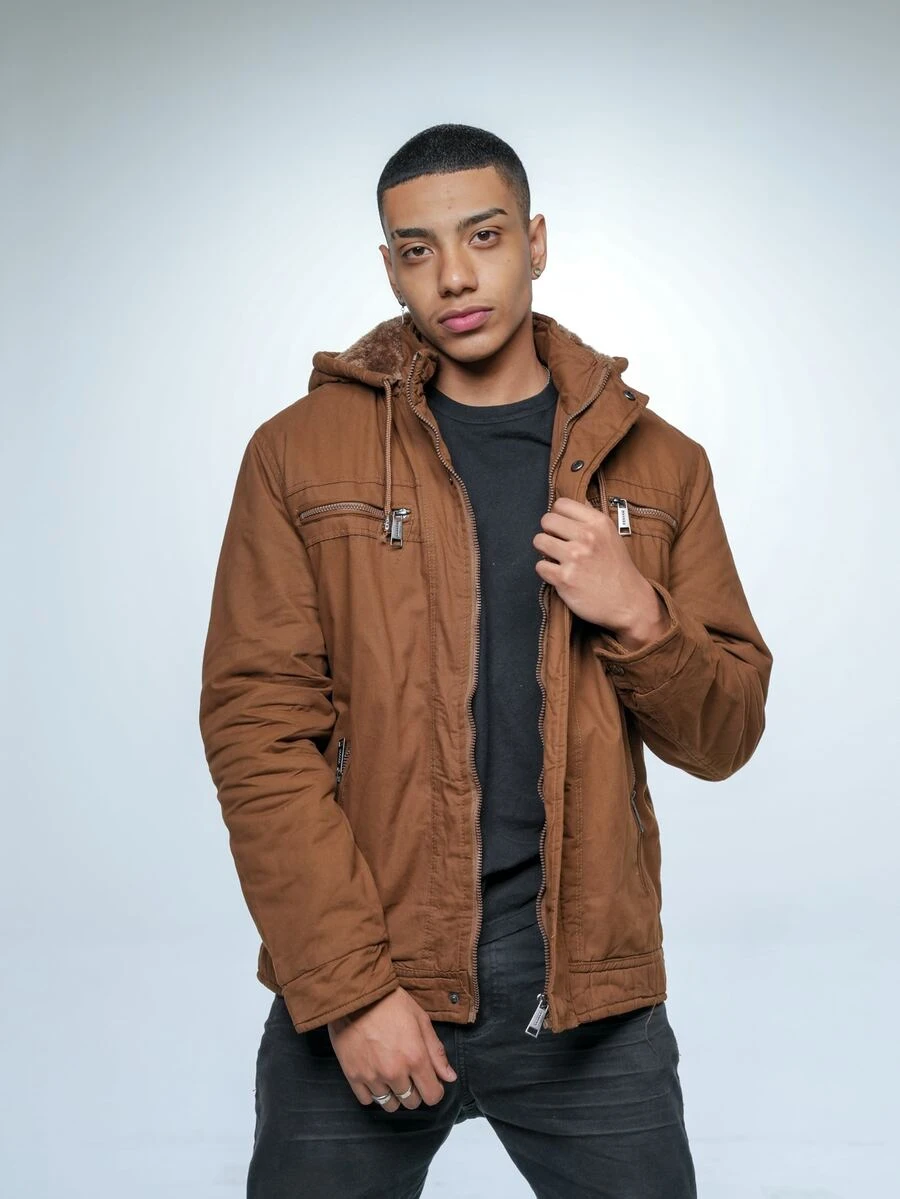 Men Shackets - Rust Brown - View 1