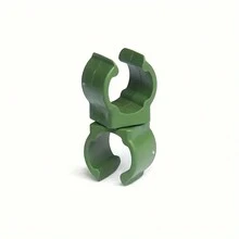20 件套 360° 可调节 PE 塑料扣，适用于园艺 - 耐用涂层钢管攀爬架配件 - 軍綠色 - 查看 10