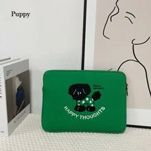 轻便电脑内袋可爱卡通刺绣笔记本保护套返校 - 彩色 - 查看 5