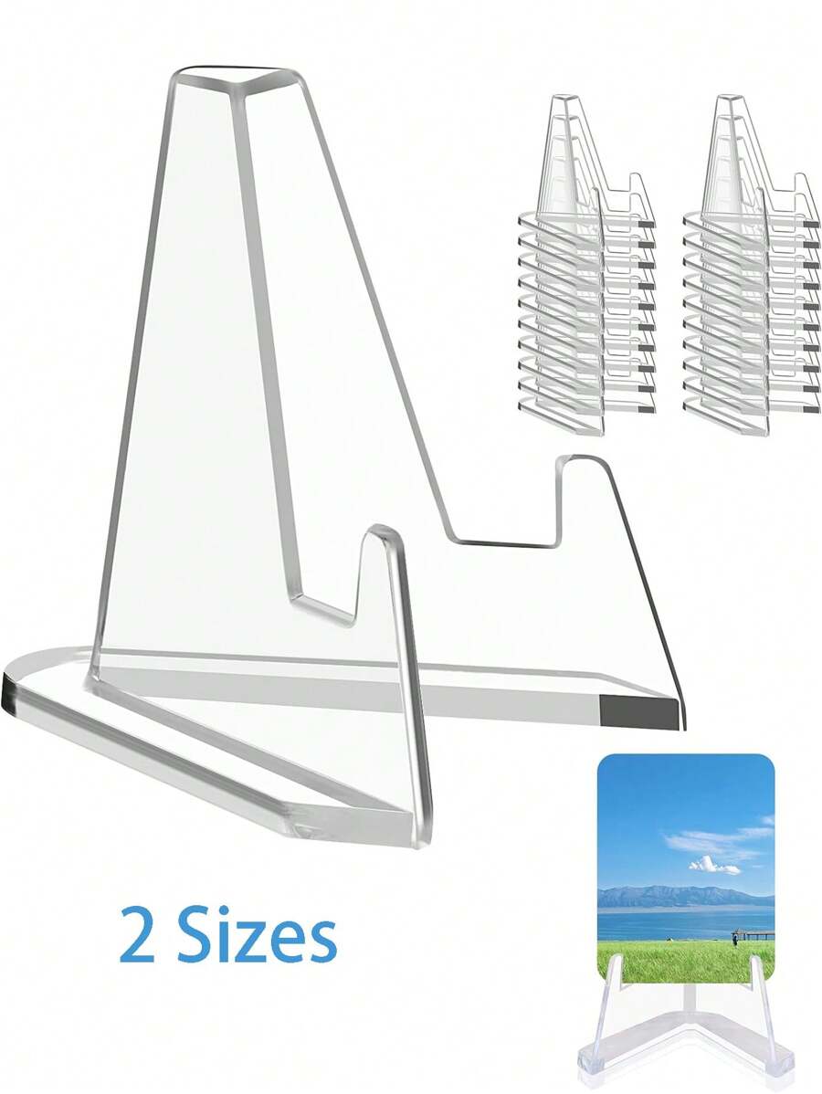 Card Display Stand,Clear Card Stands, Acrylic Card Display, Mini Card Stands For Sports Cards, Sports Card Holder, Graded Card Display - Clear - View 1