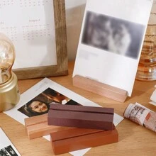 Creative Desktop Colorful Photo Clips, Memo Clips, Postcard Clips, Ins Card Non-Slip Wooden Base Clips, Wooden Clips - White - View 4