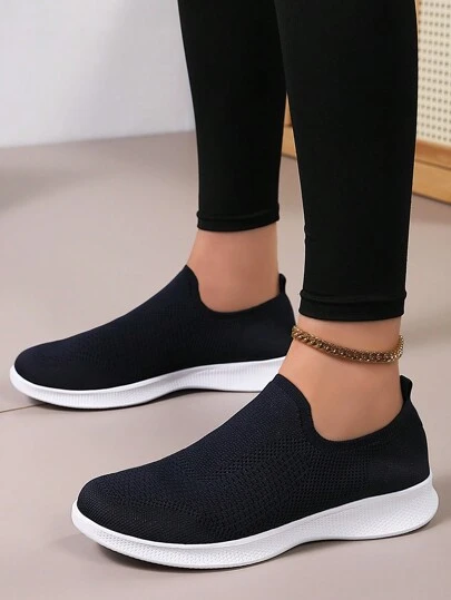 MG Soft Breathable Mesh Shoes, Blue Women's Casual Shoes For Summer And Autumn