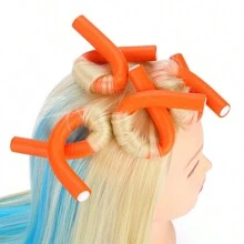 10 pièces Outil de frisage flexible et facile à utiliser, fer à friser en mousse douce, couleur aléatoire. Rouleaux à cheveux, boucles sans chaleur, friseur, produits et accessoires capillaires pour salon de coiffure, essentiels de voyage, rentrée scolaire, vacances, accessoires capillaires pour femmes