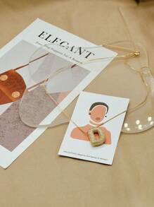 Colar de charme com pingente de zircônia decoração letra D Colar Banhado Ouro, Joias, Presentes