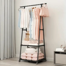 Perchero Colgante Para Ropa Organizador de Almacenamiento - Negro - Ver 1