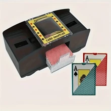 Automatic Poker Shuffler, Tabletop Card Shuffling Machine, Professional Shuffling Machine For Family, Suitable For Card Games And Poker Dealing (Battery Not Included),Adult Party Games Suitable For Halloween/Christmas/Thanksgiving
