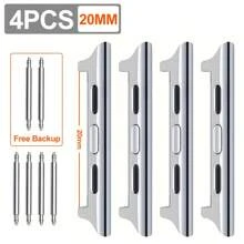 4pcs/Set Watchband Connector 14-16-18-20-22mm Width Compatible With Apple Watch Ultra 2 49mm 45mm 44mm 42mm 41mm 40mm 38mm Adapter Compatible With Apple Watch Ultra Series 9 SE 8 7 6 5 4 3 2 1 Straps As A Gift For Students Returning To School - Multicolor - View 19