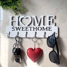 1 件壁挂式家居装饰钥匙链，带钥匙钩，适用于厨房、前门的创意钥匙链，用于珠宝制作钩针工艺品艺术背包装饰，奢华手袋配件，情人节，时尚珠宝配饰，情侣生日和节日礼物，适用于包饰汽车钥匙 - 彩色 - 查看 1