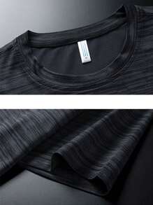 Men's Short Sleeve Ice Silk Quick-Dry T-Shirt For Outdoor Sports, Running, Fitness, And Home - Multicolor - View 4