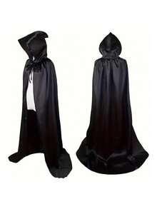 萬聖節斗篷套裝黑色死神斗篷服裝鐮刀角色扮演派對裝扮道具 - 彩色 - 查看 8
