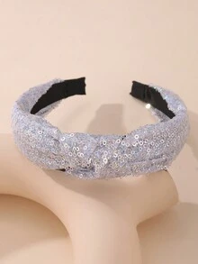 1pc Sparkly Girl's Hair Band For Party And Daily Decoration - Multicolor - View 18