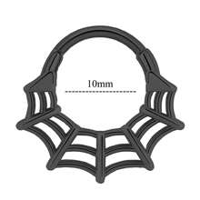 16G 鼻中隔环 316L 不锈钢鼻环 身体穿孔首饰 适用于鼻中隔/鼻子/耳垂 - 不锈钢软骨耳环 男女皆宜 - 黑色 - 查看 26