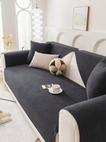 1 Pezzo Cuscino Impermeabile per Divano Universale per tutte le stagioni, Copridivano Stile Moderno Minimalista, Protettore per Divano Anti Graffio amico degli Animali, Lavabile in lavatrice adatto per divani a combinazione L e divani da 1/2/3/4 posti (venduti separatamente) - nero - Visualizzare 2