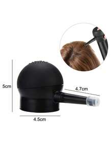 Portable Hair Fiber Powder Sprayer With Extended Nozzle Pump For Hair Loss And Hair Fiber Application - Black - View 2