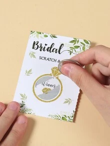 24 piezas Juego de tarjetas de raspaditas para decoración de fiestas y ambiente de juego, decoración para bodas, aniversarios, fiesta de novia y ducha de la novia - Multicolor - Ver 9