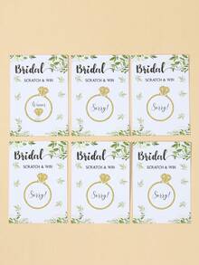 24 piezas Juego de tarjetas de raspaditas para decoración de fiestas y ambiente de juego, decoración para bodas, aniversarios, fiesta de novia y ducha de la novia - Multicolor - Ver 8