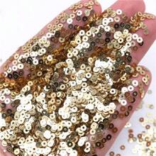 6000入組（20克）3mm PVC扁圓形閃片亂積，縫紉婚禮手工藝品裝飾裙帽鞋DIY珠寶手作配件 - 彩色 - 查看 5