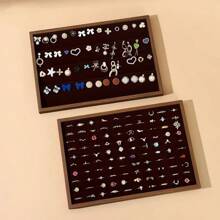 1 件珠宝展示托盘，适用于项链、耳环、手链、戒指和耳环，适合阳光旅行和返校使用 - 彩色 - 查看 4