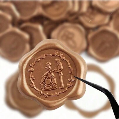 CYFUN DESIGN 25/30 peças adesivos de vedação de cera real para convites de casamento, adesivos autoadesivos para decoração de convites de casamento, presentes, anéis de casal/noiva e noivo/fogos de artifício