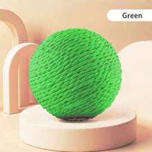 Bola grande de sisal para rascar gatos (interactiva, con sonido), juguete duradero para mascotas para morder, raspar, pulir dientes y entretenerse, adecuado para que los gatos persigan, muerdan y rasquen - Multicolor - Ver 22