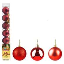 Bolas Natalinas Enfeites De Arvore 12 Bolas Natal Decoraração 4cm