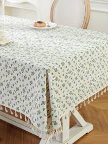 1 Khăn trải bàn hình chữ nhật in hoa màu xanh Ditsy, dùng cho bàn cà phê/tủ giày/tủ đầu giường, vỏ chống bụi cho trang trí nhà kiểu nông thôn, thích hợp cho các bữa tiệc/bữa tối/tiệc sinh nhật/cắm trại/dã ngoại/vườn/nhà hàng phương Tây/khách sạn/trang trí bàn trang điểm - Nhiều màu - Xem 16