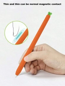 1pc Silicone Case Cover Compatible With Apple Pencil 1 Capacitive Pen Protection