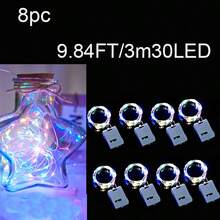 4入組/8入組/12入組小仙女小白盒LED燈,閃爍的卧室童話燈,卧室小型LED彩燈,適用於手工DIY,中心裝飾,派對,婚禮,聖誕桌面裝飾,溫暖的卧室童話氛圍燈 - 多色 - 查看 30