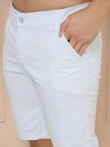 Men Shorts - 白色 - 查看 1