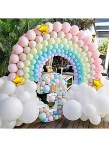 60/178 件粉色气球花环套装，马卡龙彩虹气球拱门套装，适用于淋浴生日婚礼派对背景装饰，圣诞节