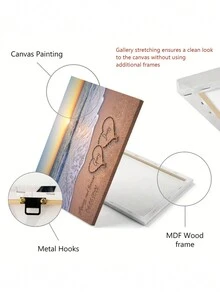 1 Áp Phích In Canvas Chủ Đề Tình Yêu Sáng Tạo, Tên Tùy Chỉnh In Cảnh Biển, Nghệ Thuật Treo Tường Canvas Tên Cá Nhân, Tranh Treo Tường Tác Phẩm Nghệ Thuật Cho Phòng Tắm, Phòng Ngủ, Văn Phòng, Phòng Khách, Trang Trí Tường, Trang Trí Nhà Cửa - Nhiều màu - Xem 6