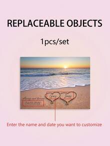 1 Áp Phích In Canvas Chủ Đề Tình Yêu Sáng Tạo, Tên Tùy Chỉnh In Cảnh Biển, Nghệ Thuật Treo Tường Canvas Tên Cá Nhân, Tranh Treo Tường Tác Phẩm Nghệ Thuật Cho Phòng Tắm, Phòng Ngủ, Văn Phòng, Phòng Khách, Trang Trí Tường, Trang Trí Nhà Cửa - Nhiều màu - Xem 8