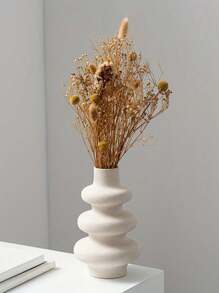 1 件装北欧风格现代圆形插花花瓶硅胶模具 DIY 家居装饰品环氧树脂/石膏模具