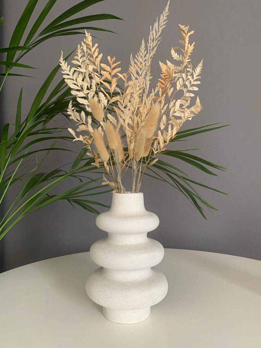 1 件装北欧风格现代圆形插花花瓶硅胶模具 DIY 家居装饰品环氧树脂/石膏模具