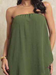 Women Jumpsuits - 軍綠色 - 查看 5