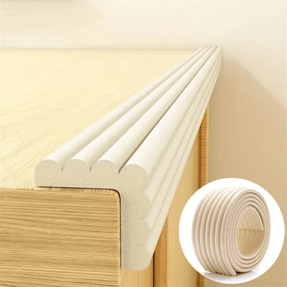 W Form Extra tjock möbel Bordskantskydd Skum Babyskydd stötfångare, hållbara säkerhetsbord hörnskydd - Anti-kollisionsskydd för barn Friskärning (rosa/svart/vit)