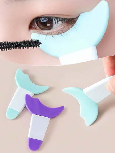 1件装多功能眼部化妆辅助工具，睫毛膏和眼线硅胶保护套，眼部化妆美容工具，面霜刮刀，化妆品，便宜，房间装饰，梳妆台，旅行，卧室，化妆配件，便宜，圣诞礼物，化妆品，化妆工具，便宜货，礼物，女士礼物，圣诞礼物