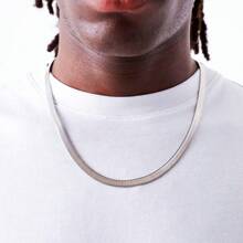 ZG YING ZHOU ZGYZ 1pc Fashionable Luxury High Polished 5.5mm Stainless Steel 18k Gold Plated Multi-Layer Snake Bone Chain Necklace, Suitable For Men & Women, Wedding, Party, Birthday, Engagement, Daily Wear, Sweater Chain Accessory