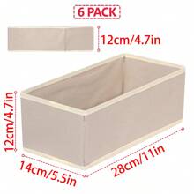 6 件装可折叠布质收纳盒衣柜梳妆台抽屉收纳盒布篮储物箱容器隔断用于衣物内衣胸罩袜子内衣服装，卡其色房间装饰家居装饰卧室装饰卧室，收纳盒，收纳盒，家居收纳，女式白色 T 恤，女式黑色裤子，女士冬装，连衣裙，女士冬装，优雅女装，女士白衬衫，长袖，女士白色连体裤，女士春季连衣裙，女士春季服装，春季，春季服装，极简主义，夏季上衣