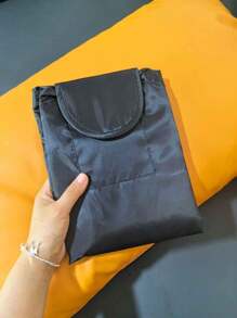 1 件抽绳化妆包，黑色便携式洗漱包，适合户外旅行，波西米亚风，适合假日海滩、浴室收纳、卧室收纳，大容量 - 黑色 - 查看 5